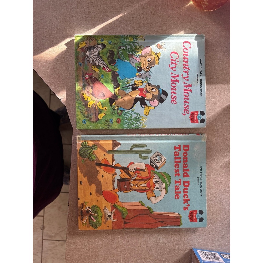 Disney Country Mouse City Mouse & Donald Duck Tallest Tale Books Vintage Lot